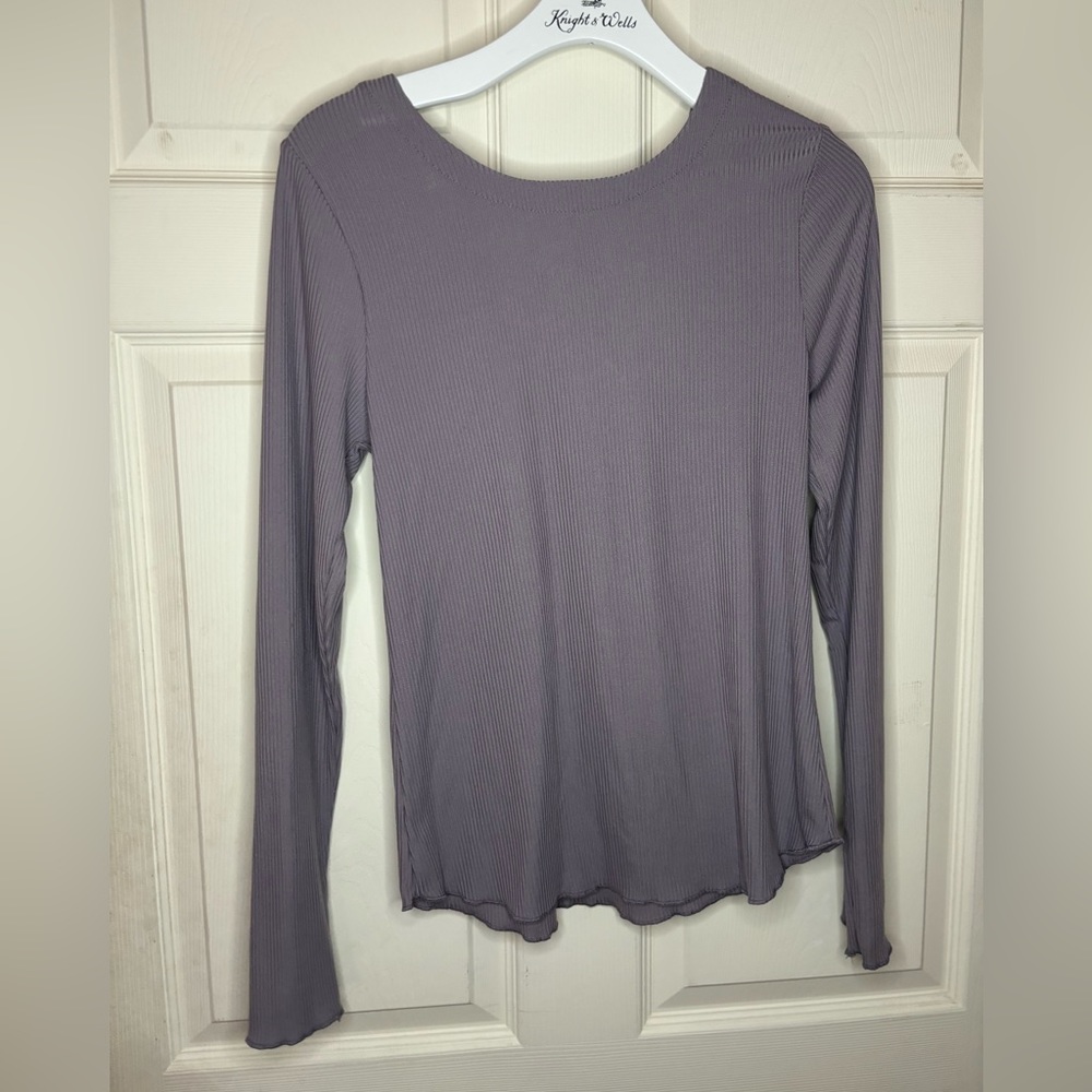Purple long sleeve top